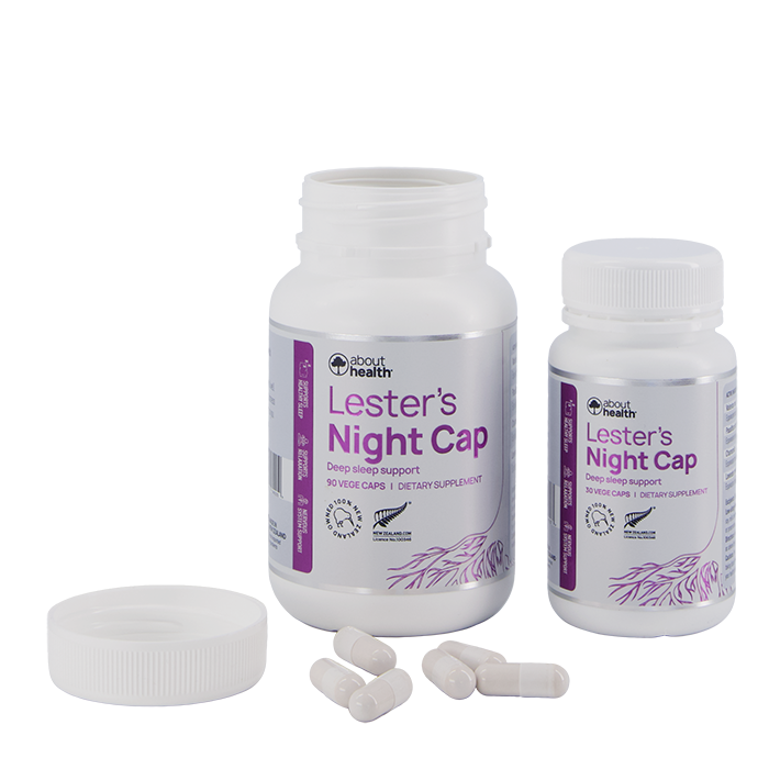 Lester's Night Cap Deep Sleep Support About Health
